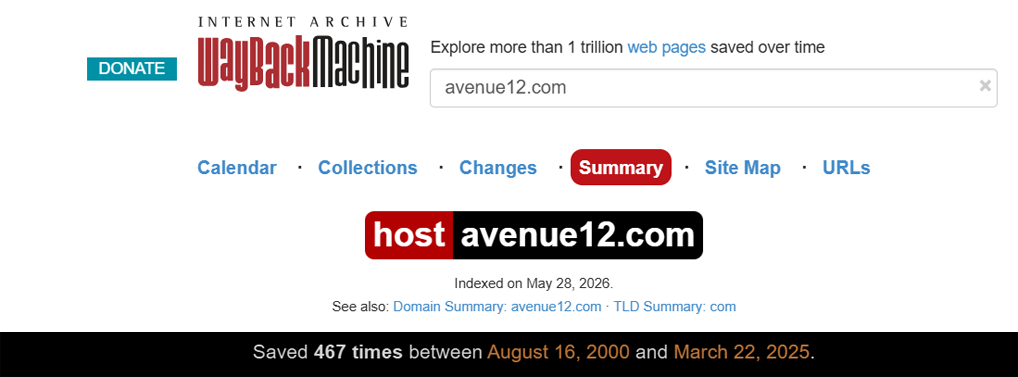 web archives 